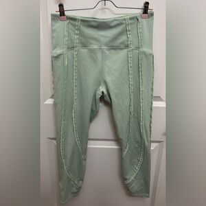 Fabletics Sage Mint Green 7/8 High Waisted Ultraluxe Contour Leggings